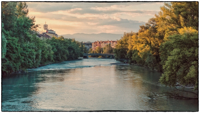 View from Pont de Carouge looking towards Pont des Acacias