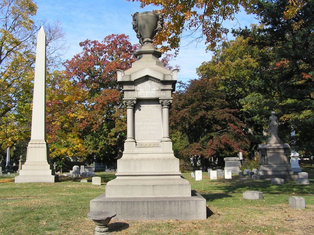 R.H. Macy Monument at Woodlawn Cemetery in The Bronx